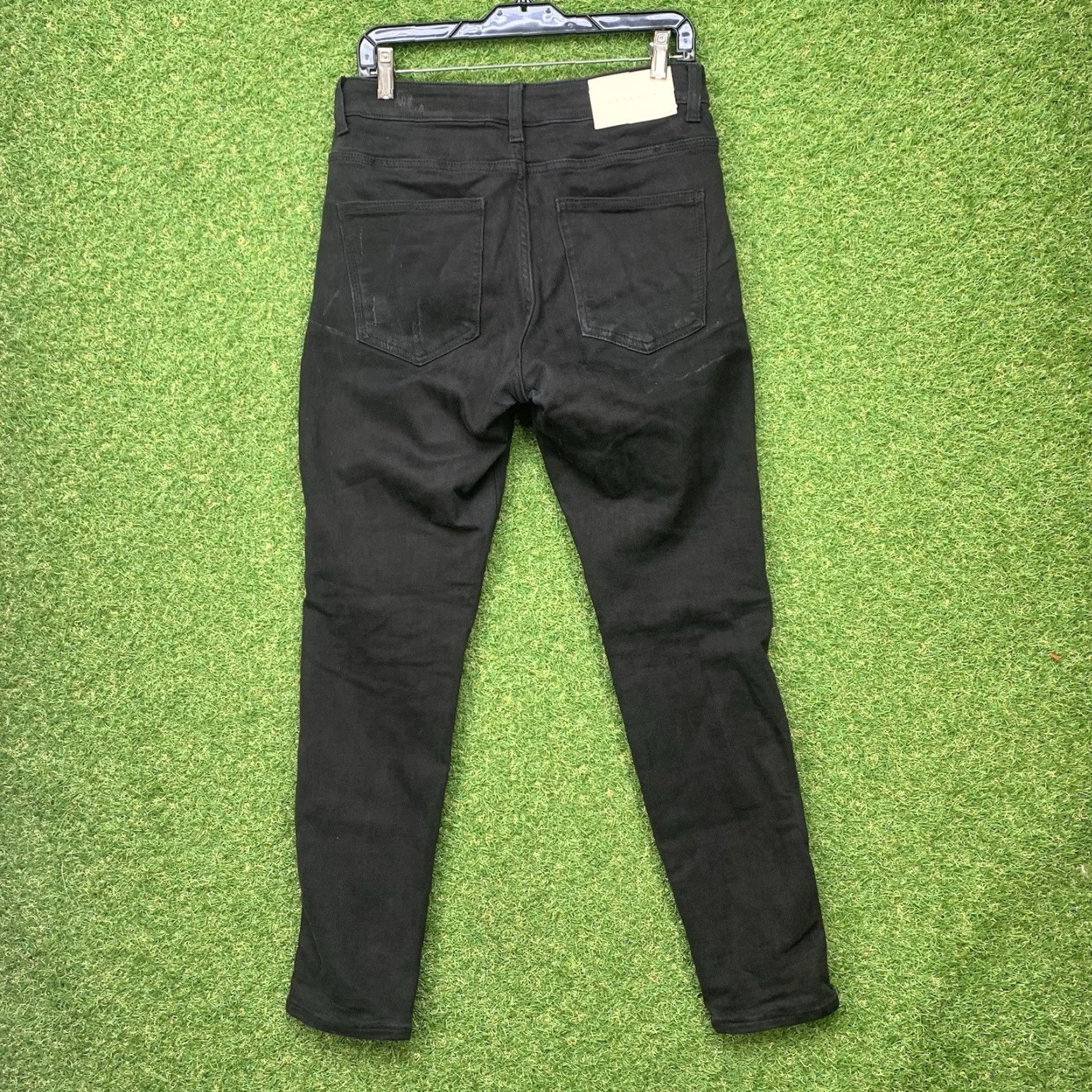 YoungLA YoungLA Jeans 607 Men 30x30 Black Wash Tailored Slim Fit Denim 5-Pocket 2000s Mens Size US 30 / EU 46 - 2 Thumbnail