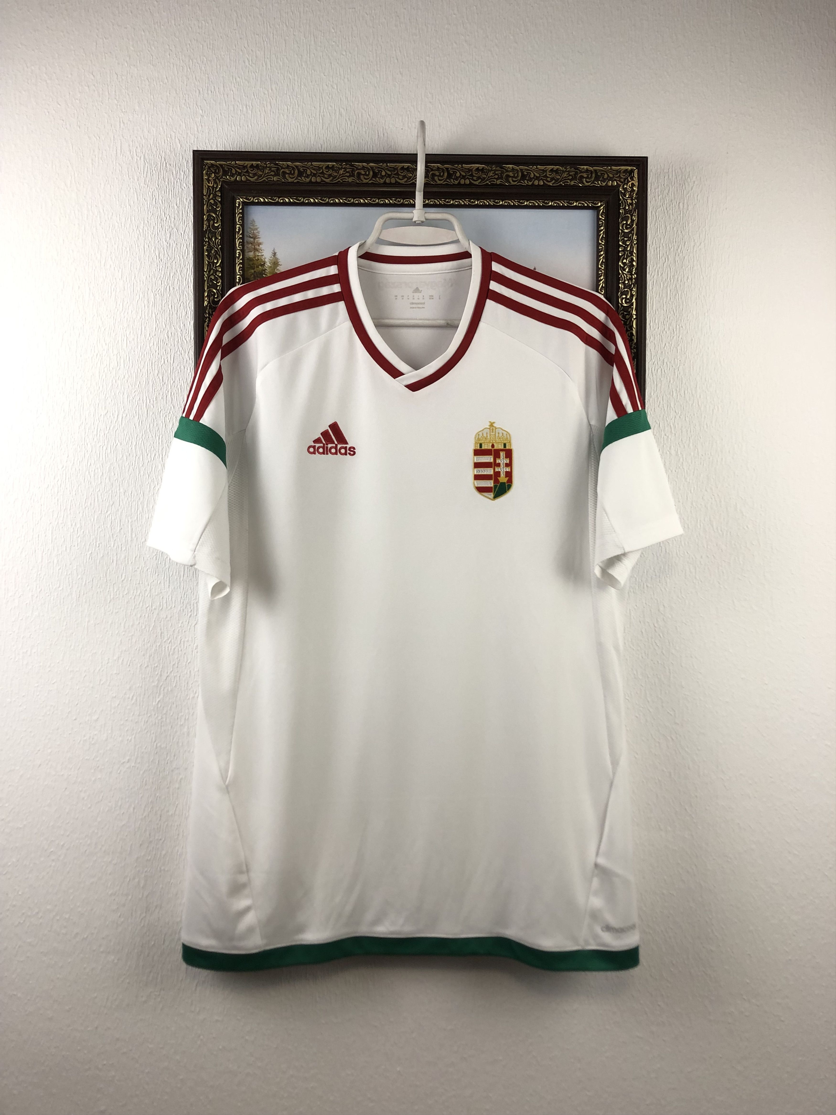 Adidas Hungary football shirt 2016 Soccer Jersey National Team Rare Size US M / EU 48-50 / 2 - 1 Thumbnail