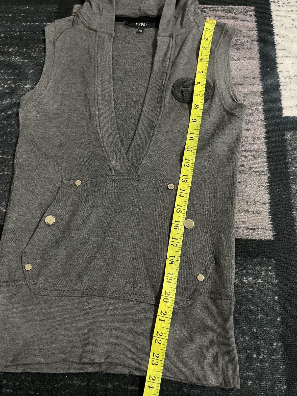 Gucci GG Gucci SleeveLess Hoodie Size XS / US 0-2 / IT 36-38 - 19 Thumbnail