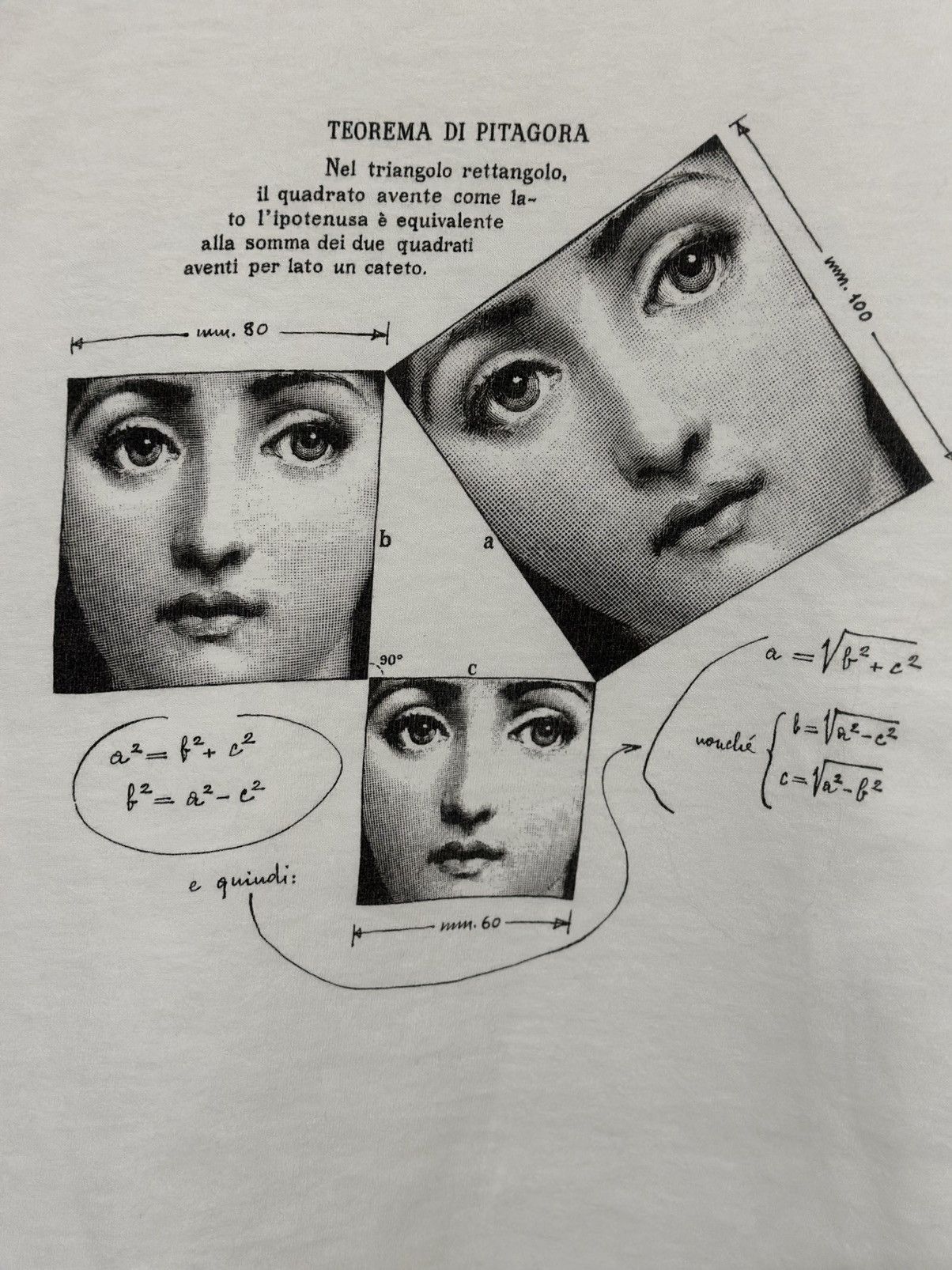 FORNASETTI × Vintage 90s Fornaseti Milano T-shirt Size US L / EU 52-54 / 3 - 4 Thumbnail