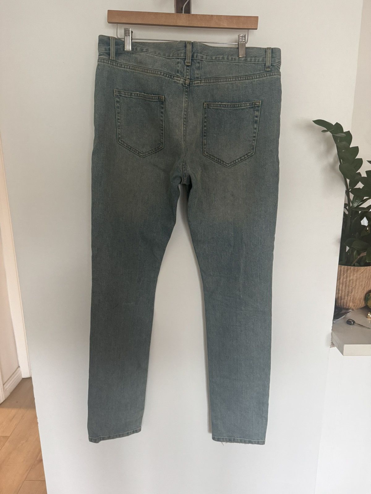 Saint Laurent Paris Hedi Knee slit denim 2015 Size US 34 / EU 50 - 3 Thumbnail