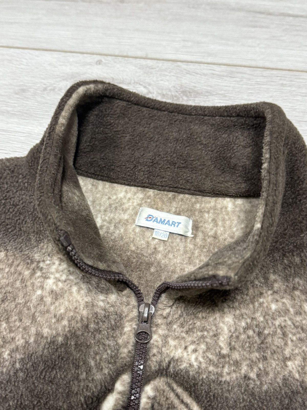 Vintage Wolves 🐺 vintage fleece all over zip atlas damart Size US M / EU 48-50 / 2 - 5 Thumbnail