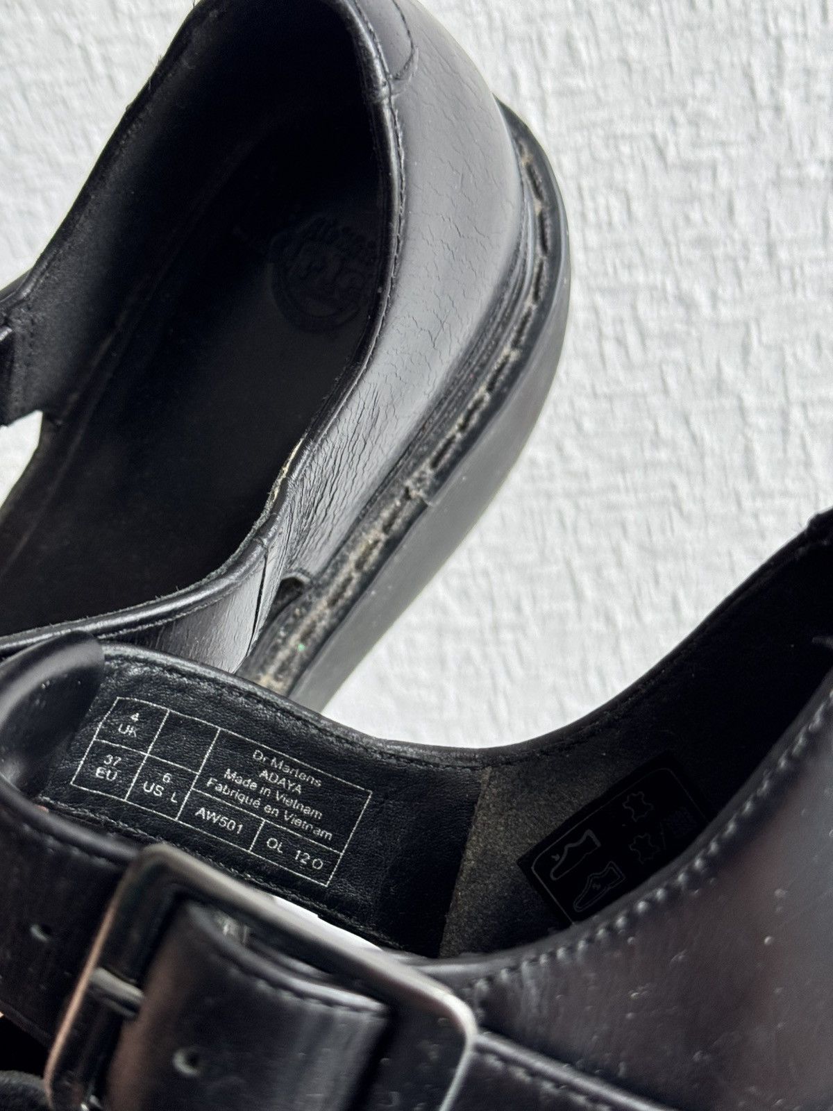 Dr. Martens × Vintage Vintage Dr Martens heels black Avant Garde Ghotic shoes Size US 6 / IT 36 - 10 Thumbnail