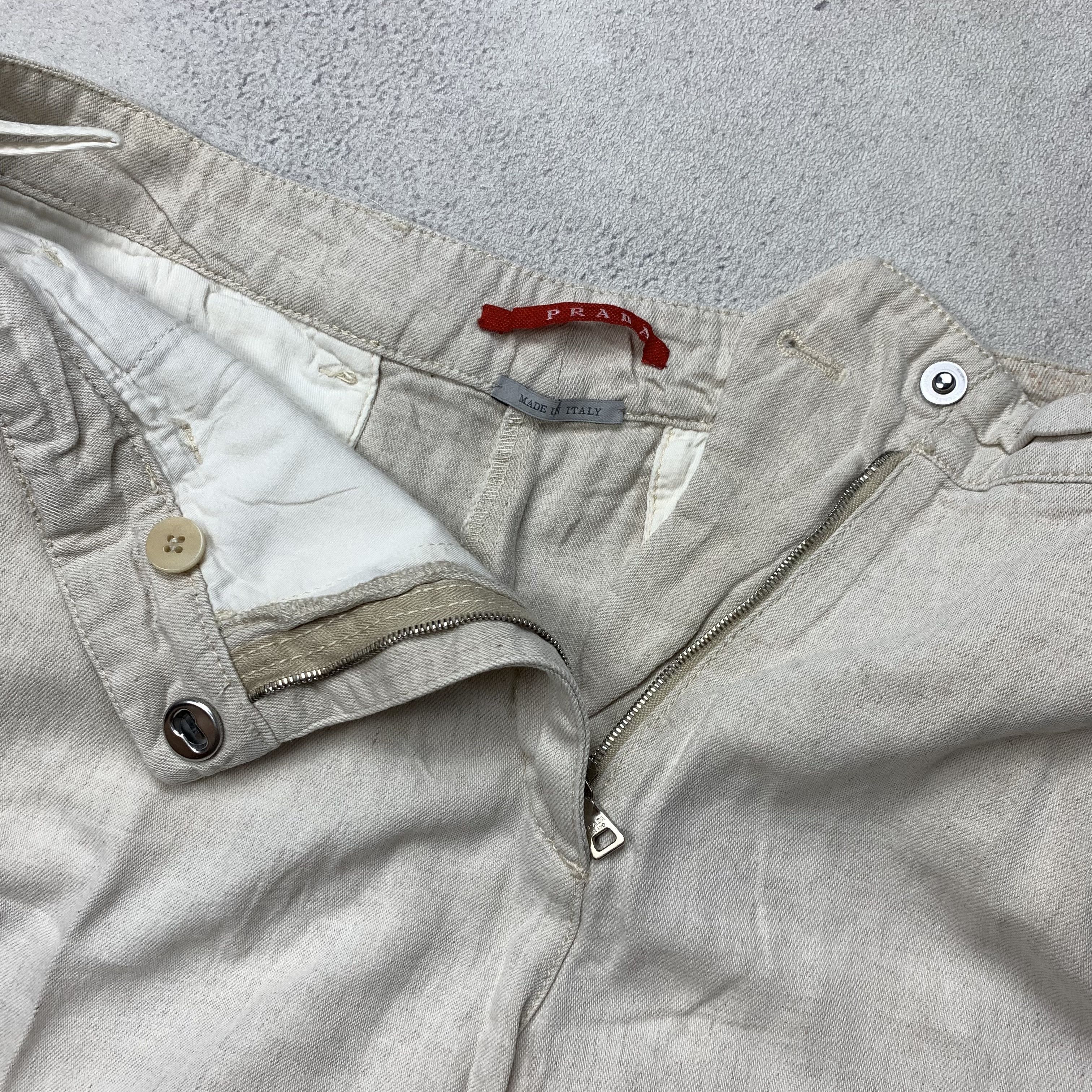Prada Vintage Prada Linen Short Pants Size 28" / US 6 / IT 42 - 4 Thumbnail