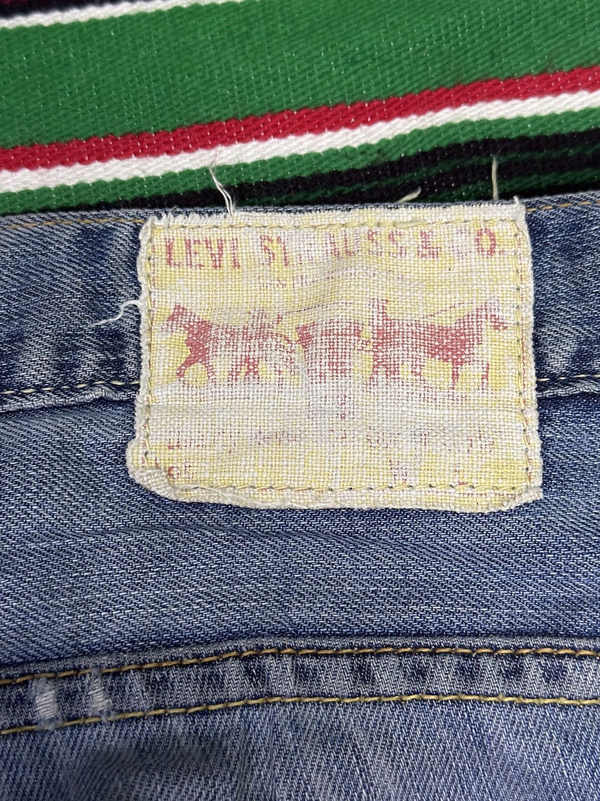 Levi's Vintage Clothing Distress Denim 💥Levis 504 Straight Patch Limited Edition 💥 Size US 32 / EU 48 - 10 Thumbnail