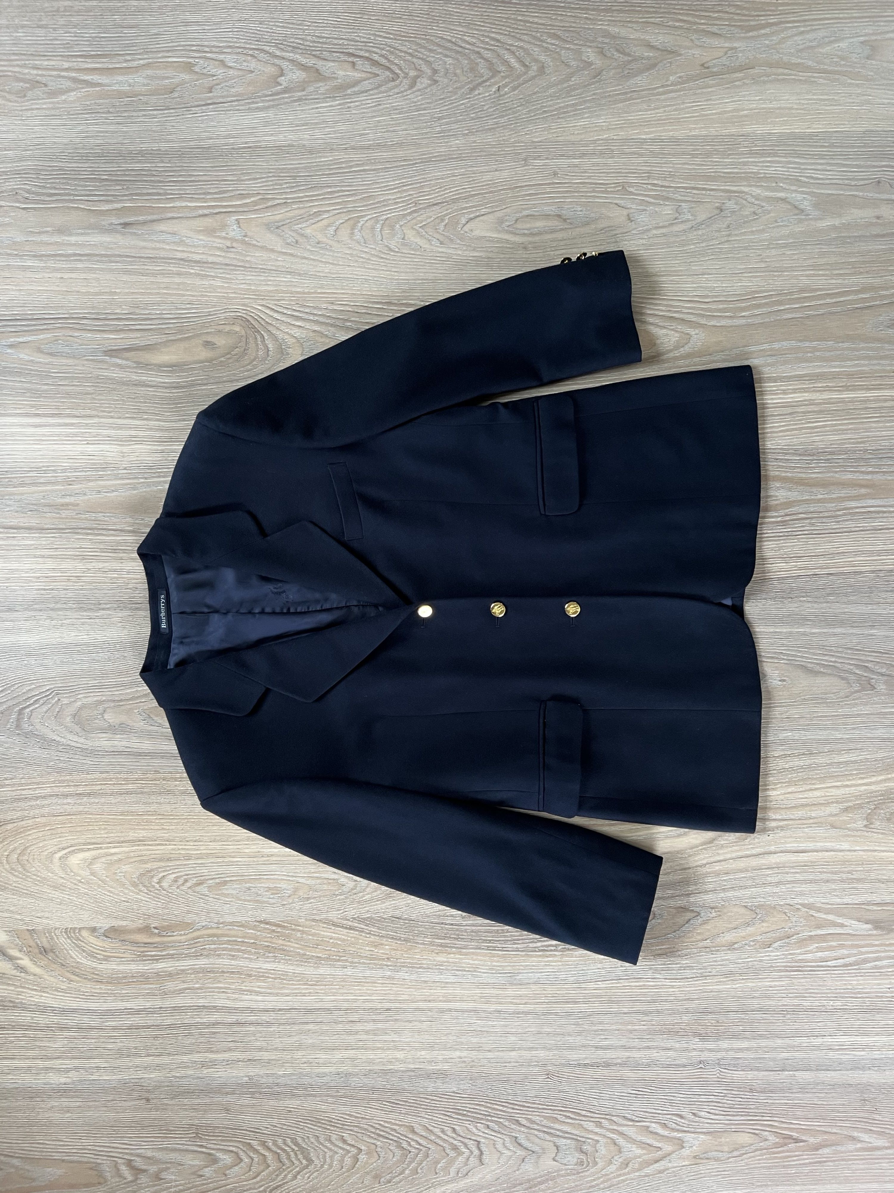 Women's Burberrys Vintage Wool Classic Jacket Blazer