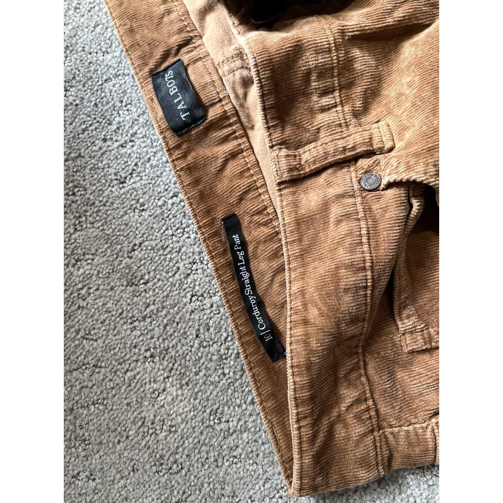 Talbots Talbots Pants Corduroy Straight Chino Regular Brown 10 Women’s Casual Vintage No Size ONE SIZE - 5 Thumbnail