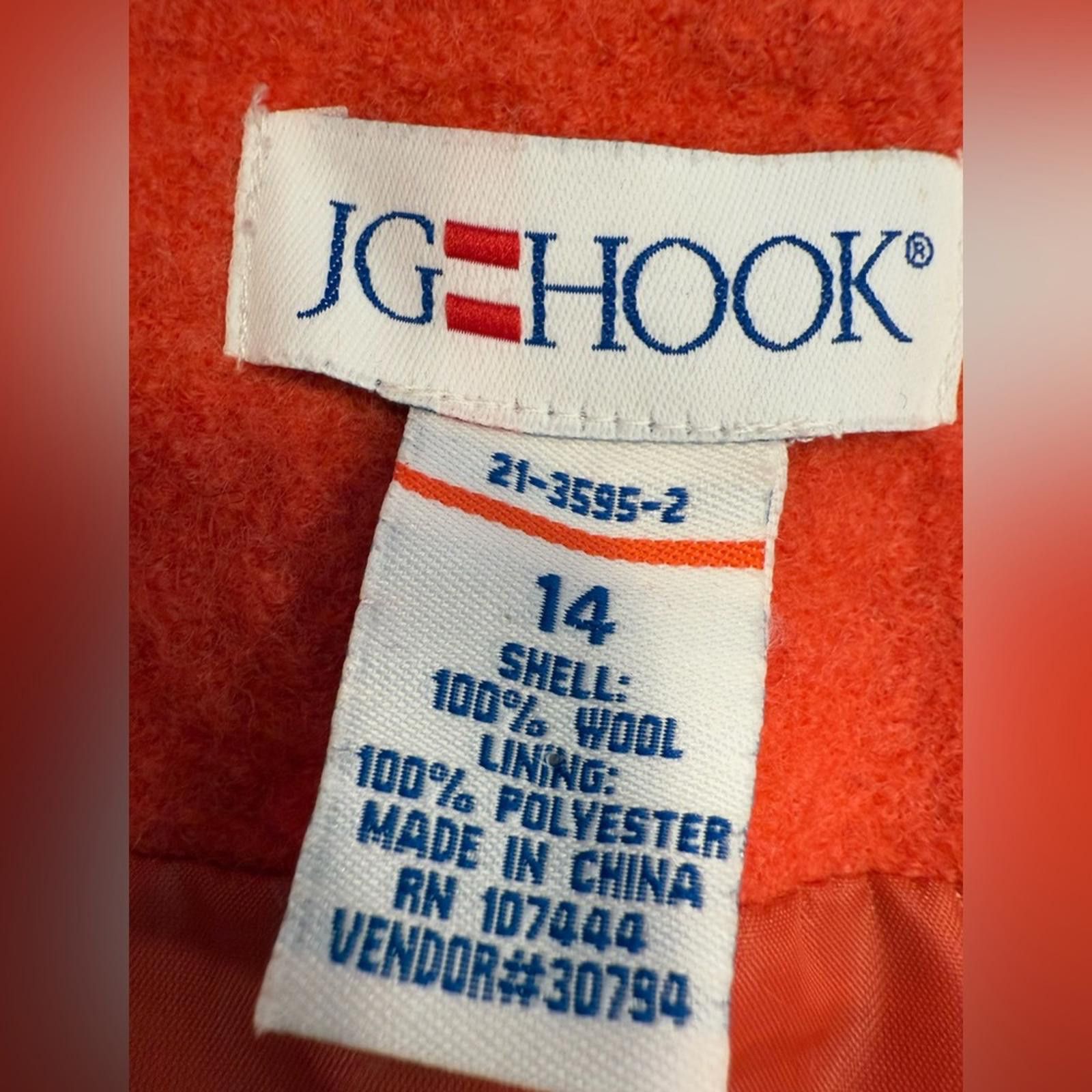 Other J. G. Hook vintage wool jacket coat lined SZ 14 Size XL / US 12-14 / IT 48-50 - 9 Thumbnail