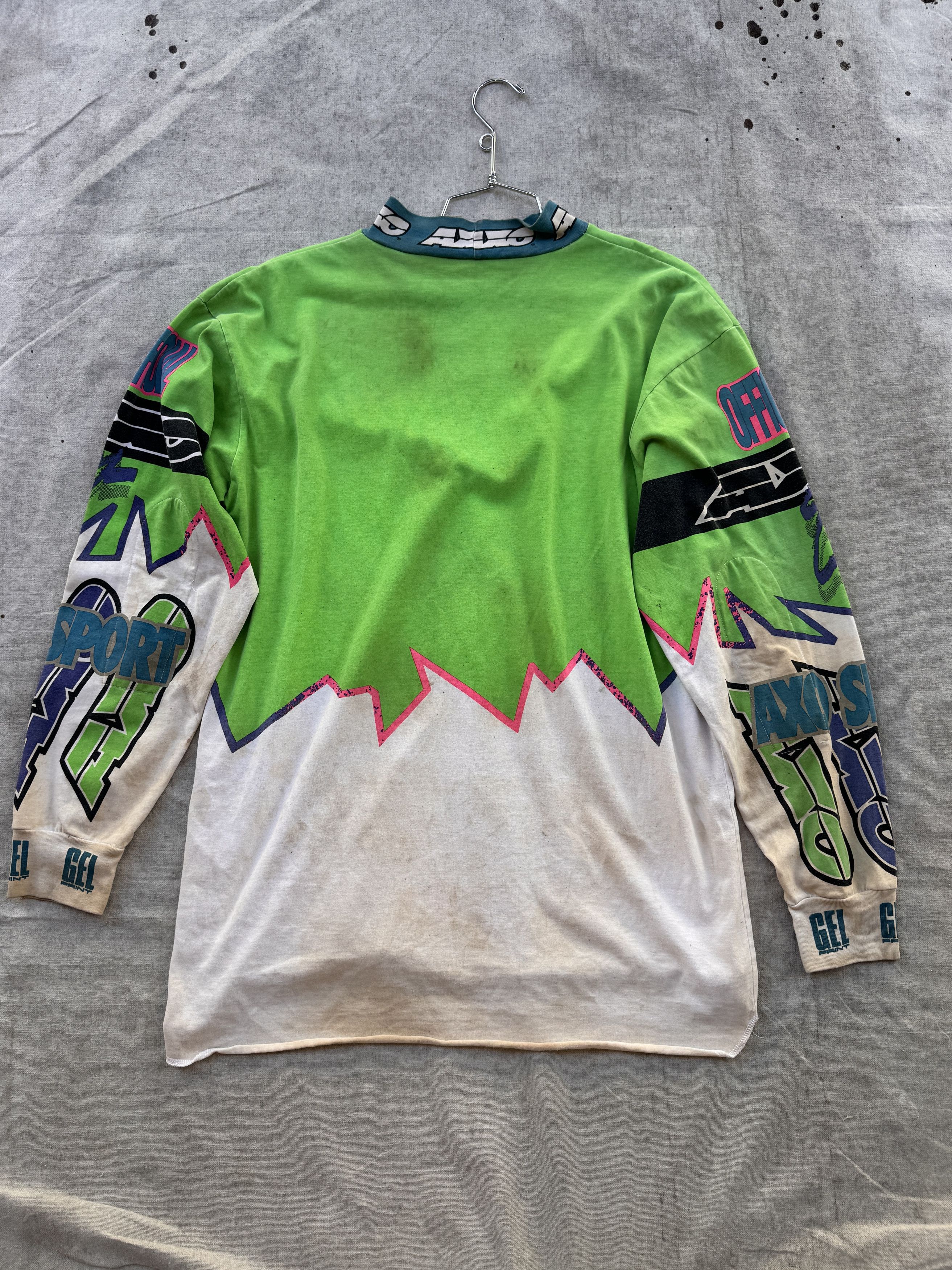 Other Vintage 90's AXO Sport Moto Racing Jersey Size US L / EU 52-54 / 3 - 2 Thumbnail