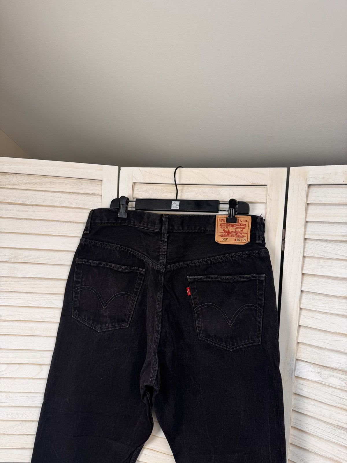 Levi's Levi's Jeans Men's Black Regular Straight Denim Cotton Size US 36 / EU 52 - 1 Thumbnail