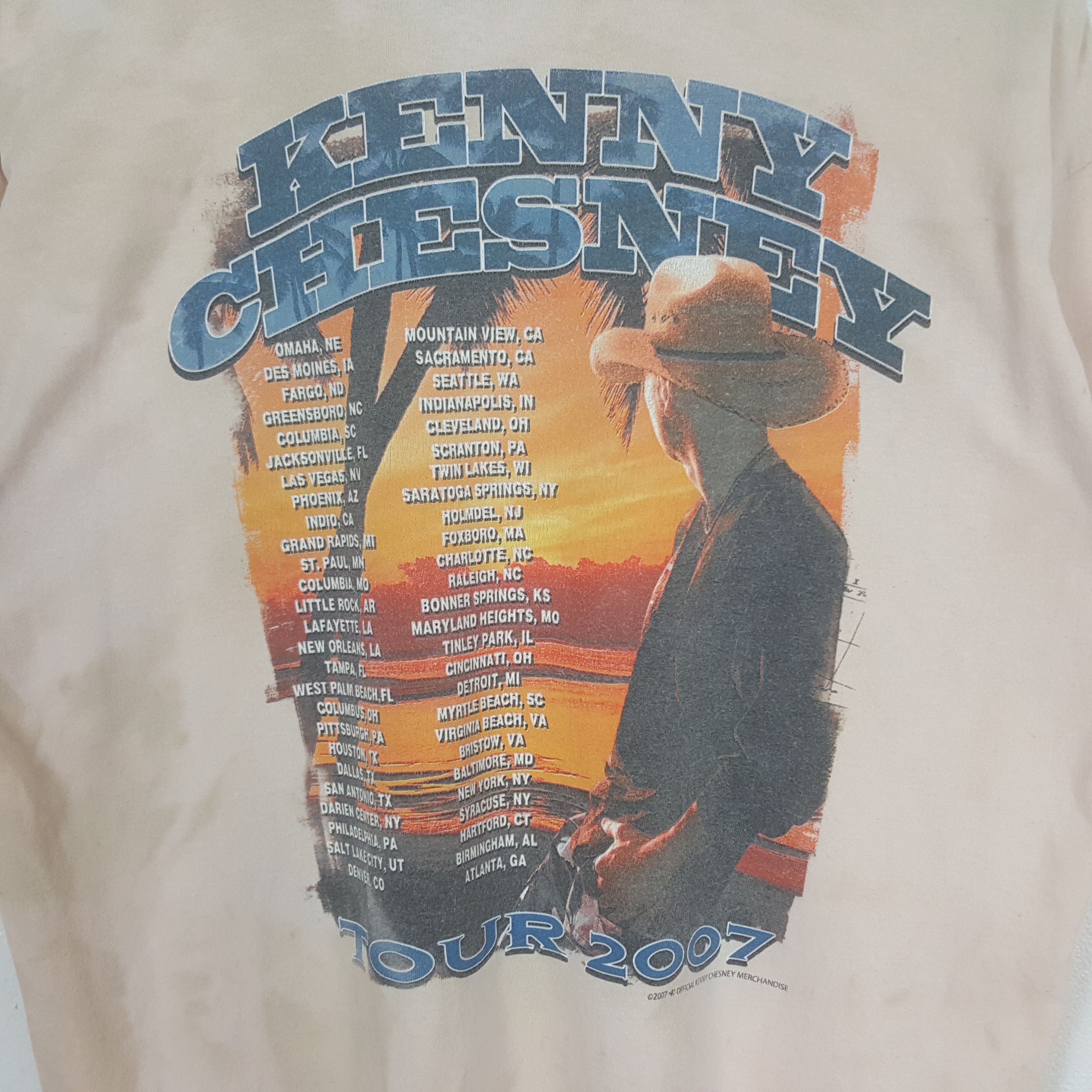 Band Tees Vintage Kenny Chesney American Singer 2007 Tshirt C319N24 Size US L / EU 52-54 / 3 - 4 Thumbnail