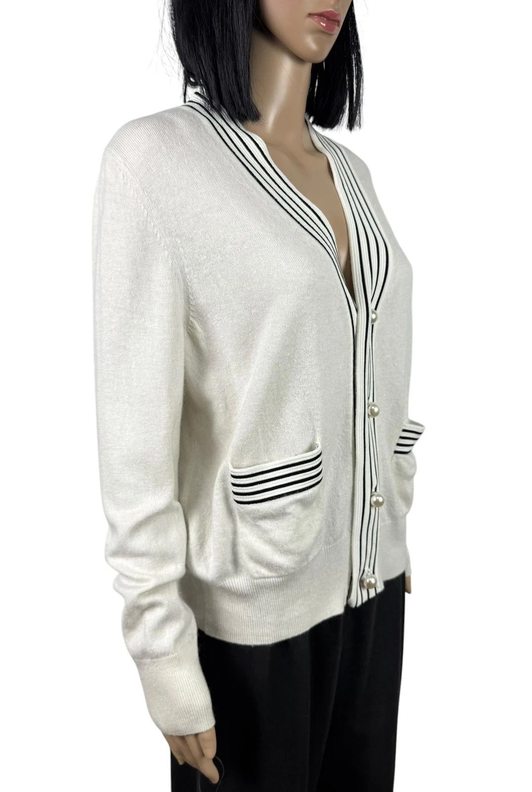 Sandro Sandro Cardigan Wool Striped size 1 Size S / US 4 / IT 40 - 3 Thumbnail