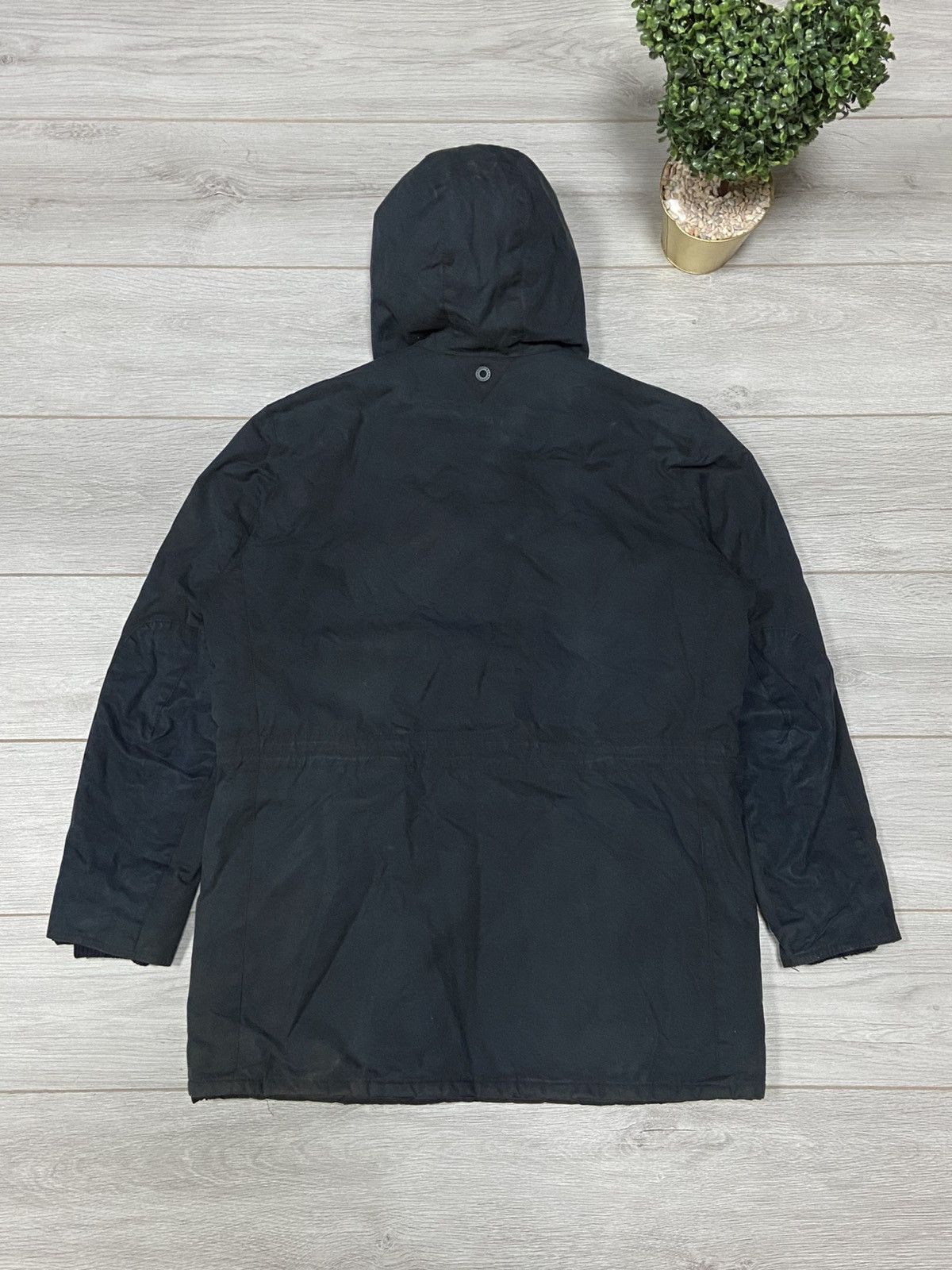 Barbour Barbour Oakum Wax Jacket Navy Waxed Cotton England Style Size US XL / EU 56 / 4 - 15 Thumbnail