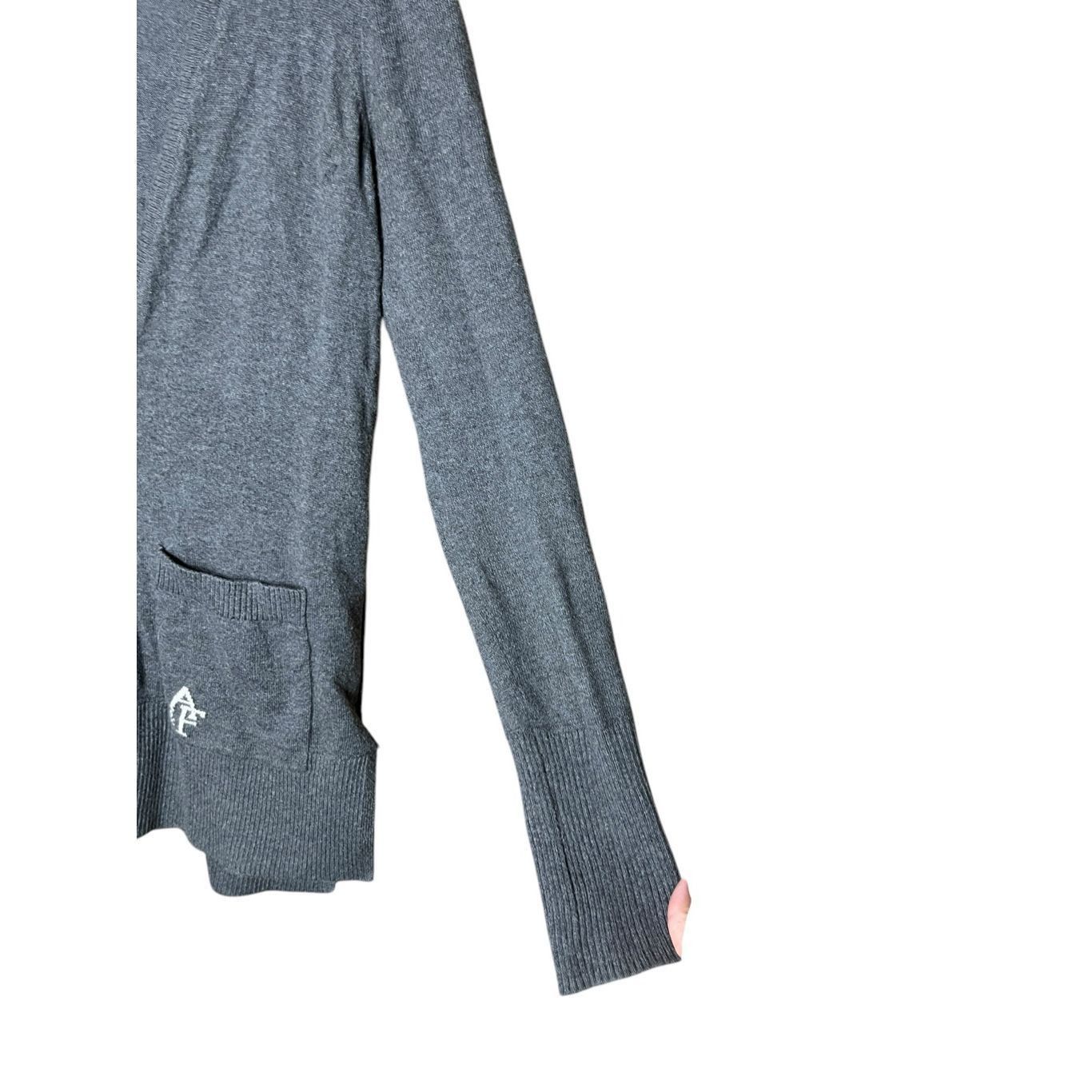 Abercrombie & Fitch Abercrombie & Fitch Y2K Gray Long Sleeve Cardigan Sweater Size XS Size XS / US 0-2 / IT 36-38 - 5 Thumbnail