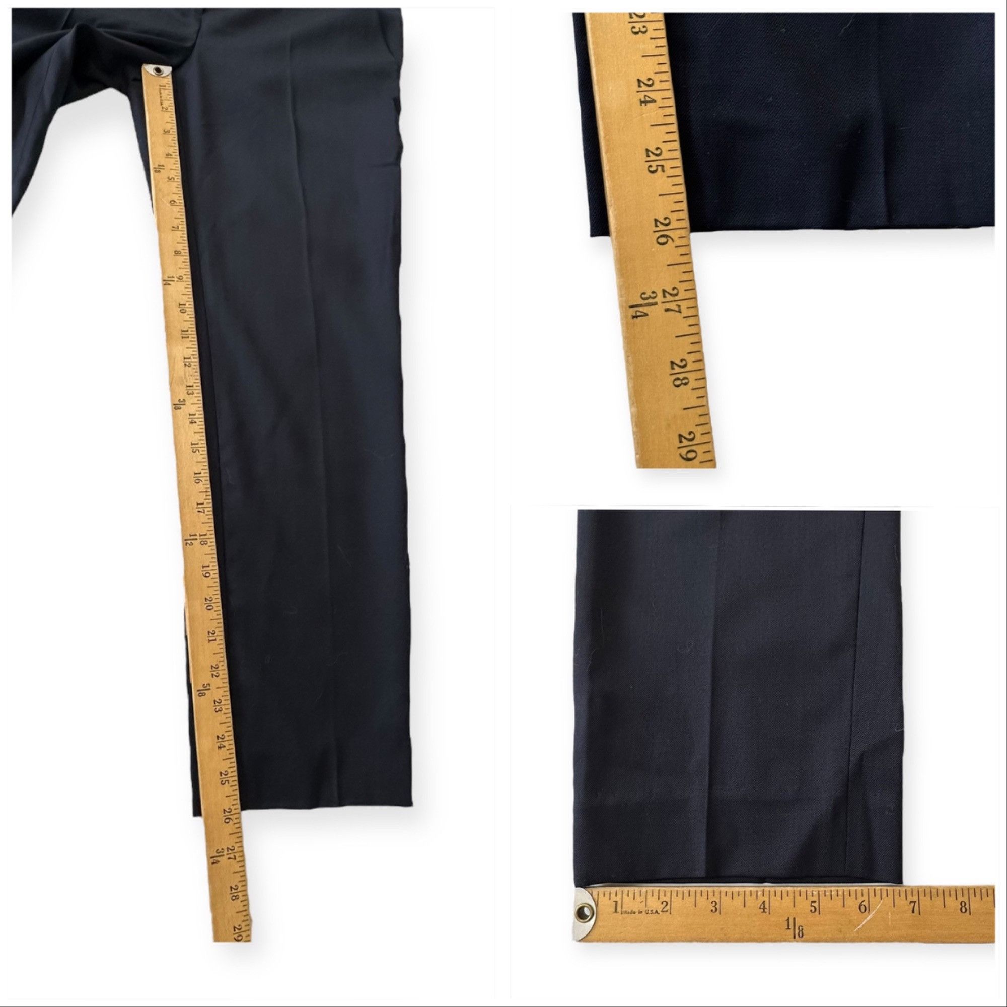 Nili Lotan NILI LOTAN Colmar Wool-blend Twill Slim-leg Pants In Midnigh Size 28" / US 6 / IT 42 - 11 Thumbnail