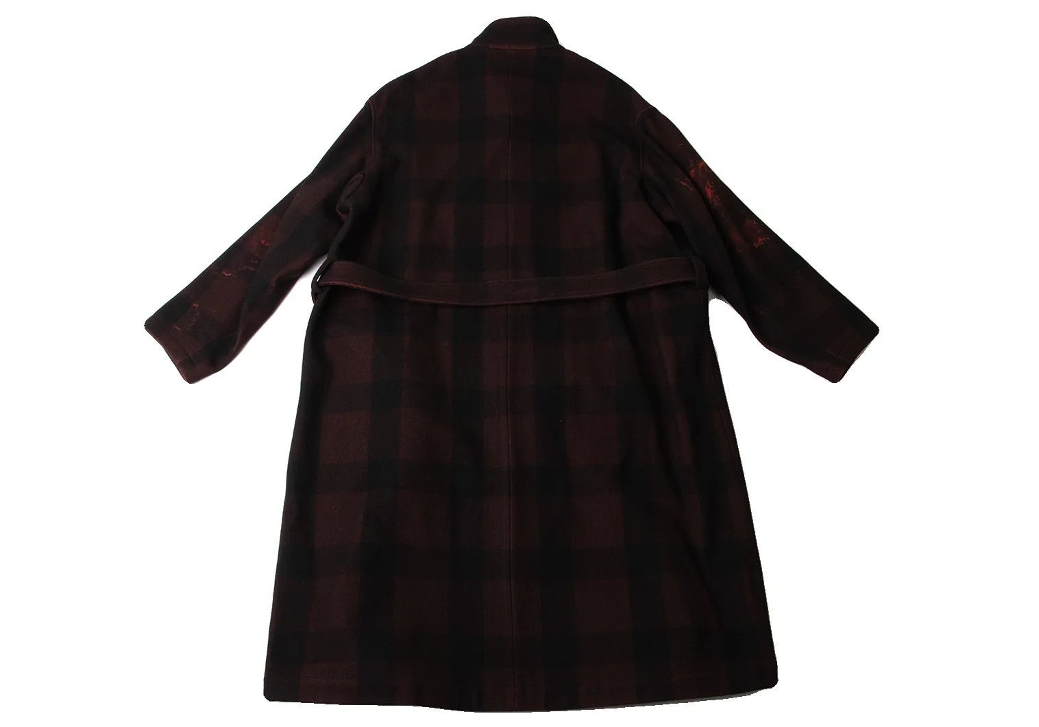 Yohji Yamamoto Yohji Yamamoto Stand Collar Coat Black Red Size US S / EU 44-46 / 1 - 13 Thumbnail