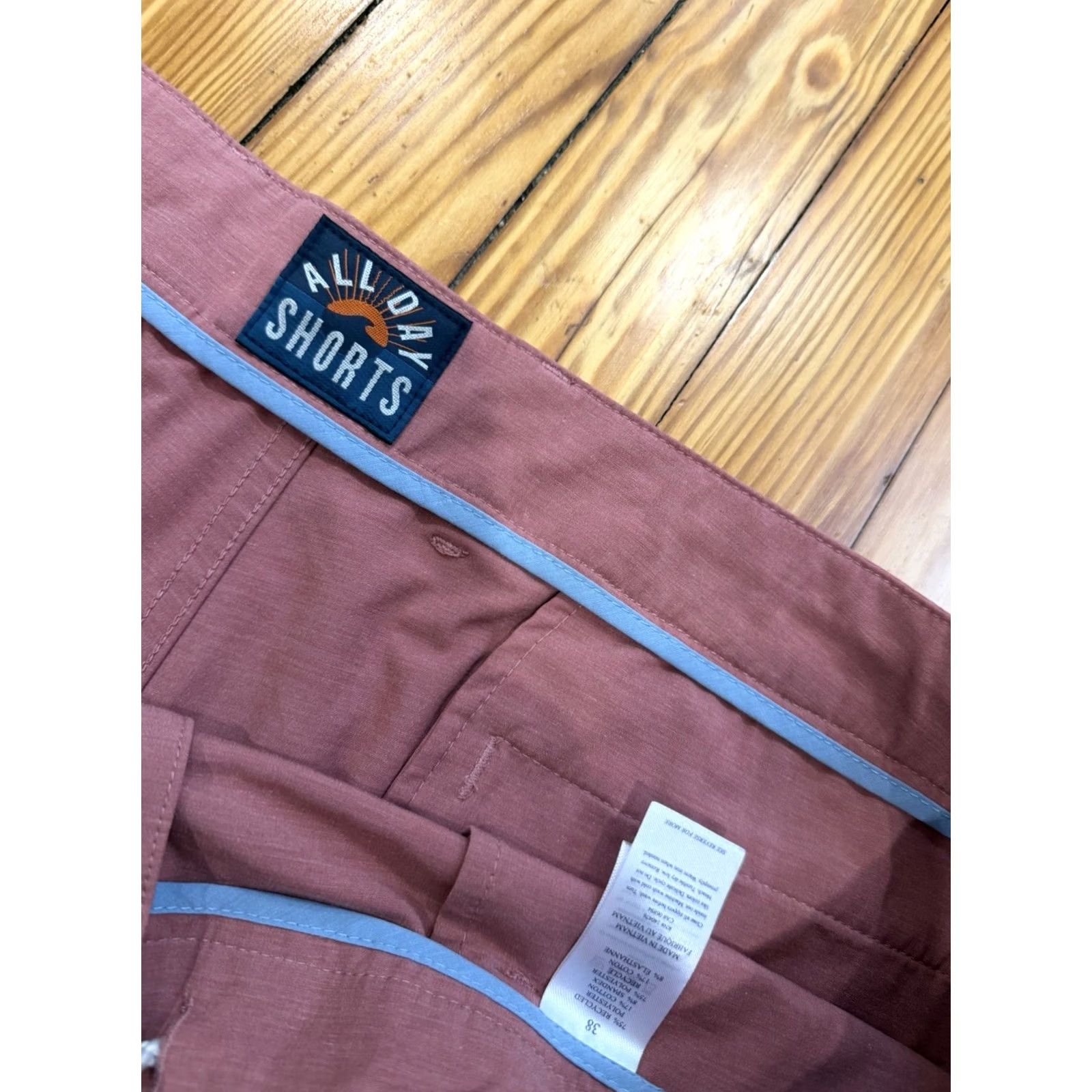 Faherty Faherty Mens Pink Chino Shorts Size 38 Flat Front Stretch 9 Inseam All Day Casual Travel Size US 38 / EU 54 - 3 Thumbnail
