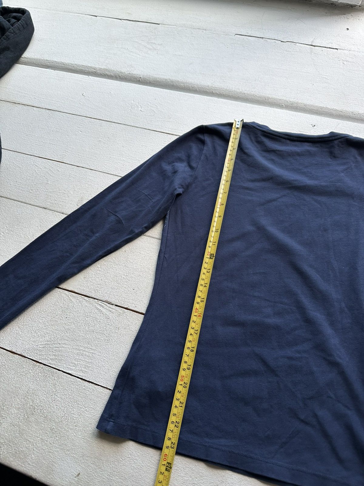 Designer × Giorgio Armani × Vintage 🚨VNTG Armani jeans EA7 Giorgio Blue UNISEX Long Sleeve TEE Size M / US 6-8 / IT 42-44 - 9 Thumbnail
