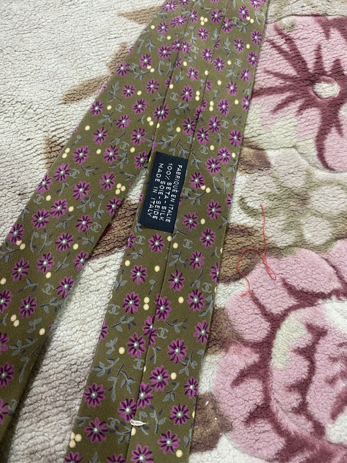 Chanel Chanel Silk Designer Mens Tie - Menswear Accessory Classic Size ONE SIZE - 5 Thumbnail