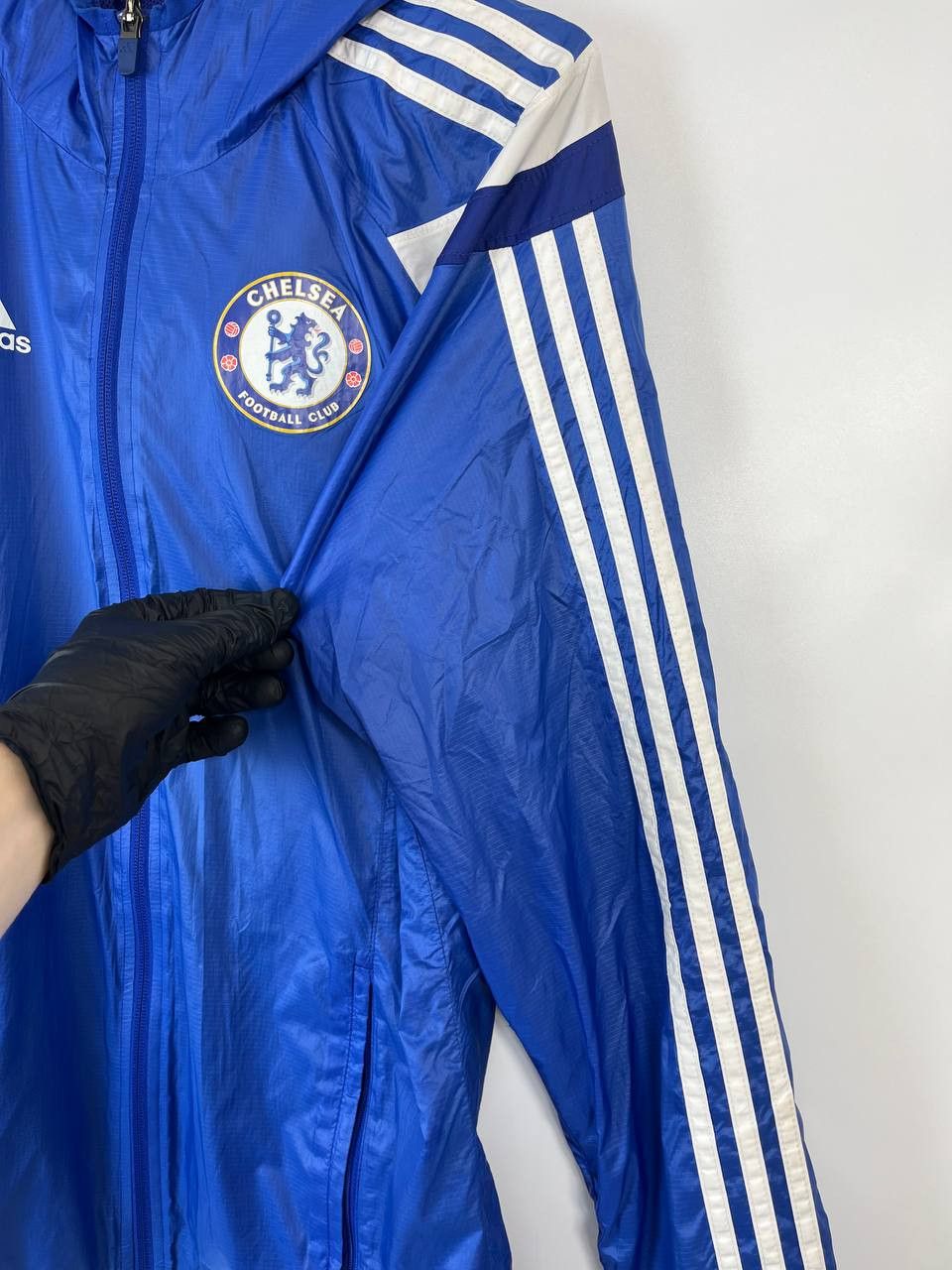 Adidas Chelsea Adidas Anthem Hooded Nylon Glanz Jacket Size M Size US M / EU 48-50 / 2 - 5 Thumbnail
