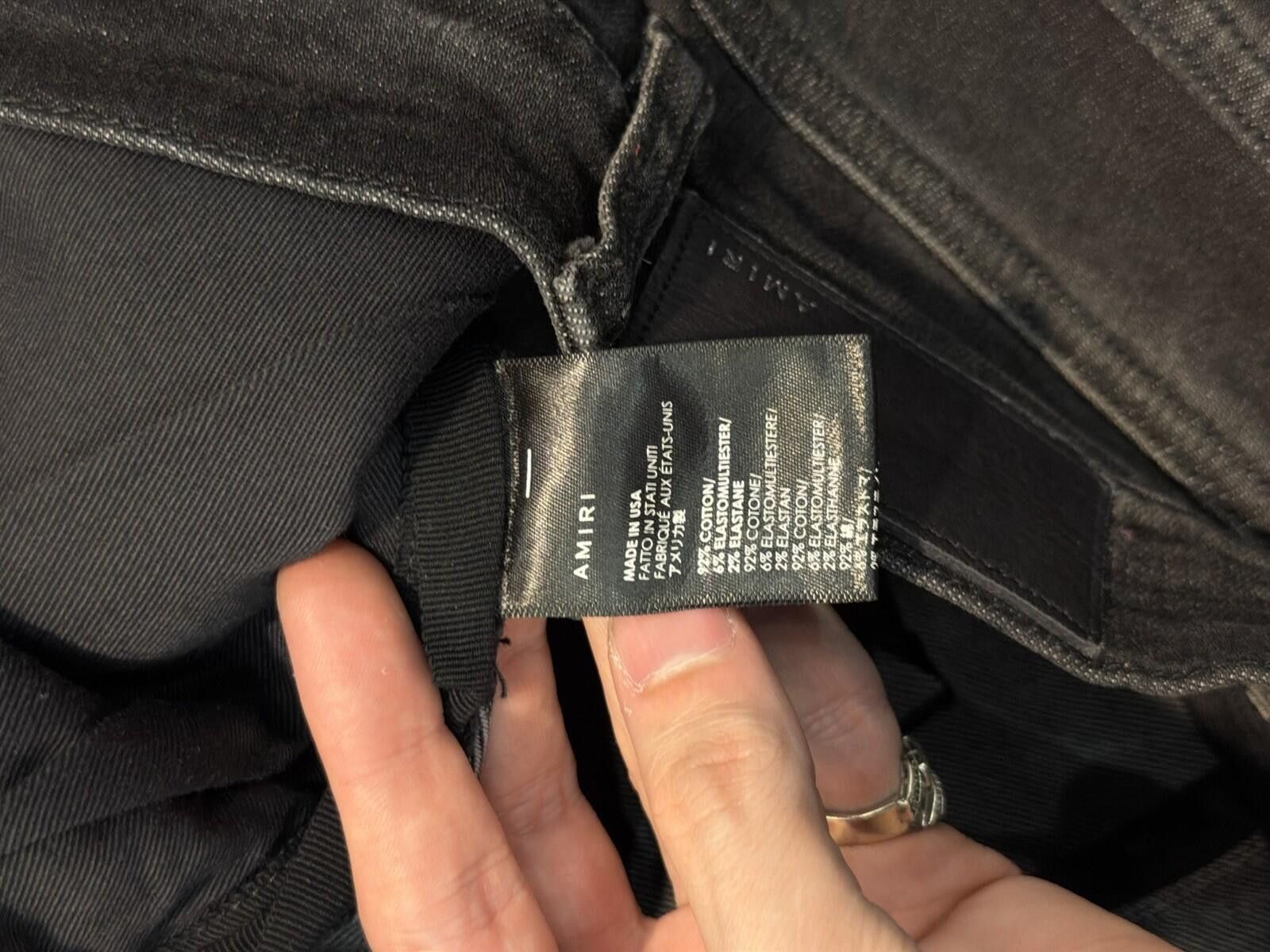 Amiri Size 33 - Amiri Black Pants Jeans 100% Authentic Size US 33 - 10 Thumbnail