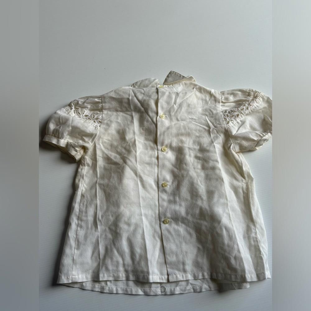Designer Vintage white blouse lace top Size US XXS / EU 40 - 2 Thumbnail