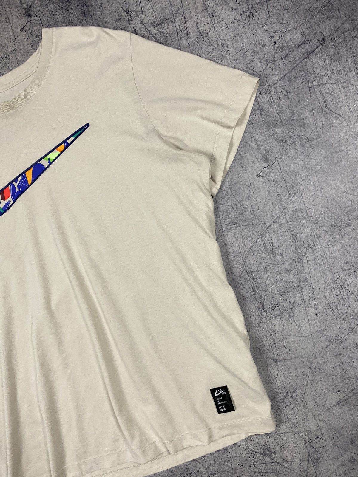Designer × Nike Nike X Kelly Anna Designer Swoosh Big Logo Tee T Shirt Size US XL / EU 56 / 4 - 9 Thumbnail