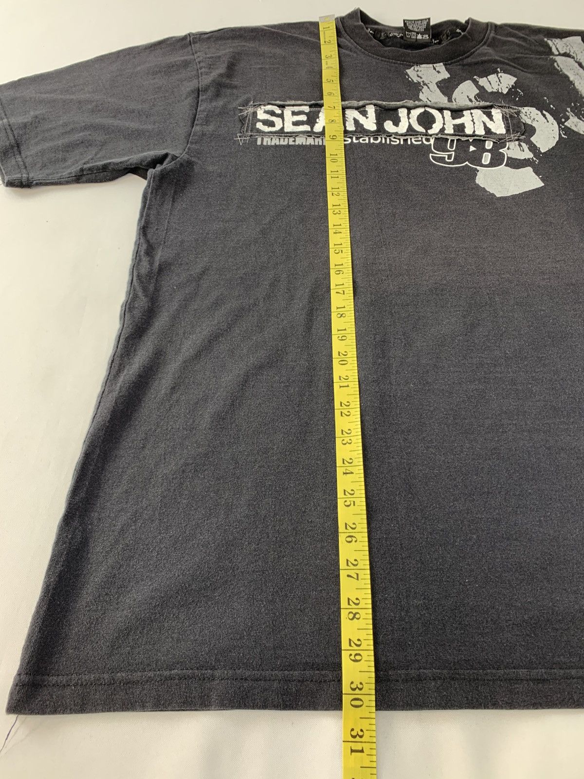Sean John Sean John Est 98 Black Big Logo Printed Tee Size US XL / EU 56 / 4 - 9 Thumbnail