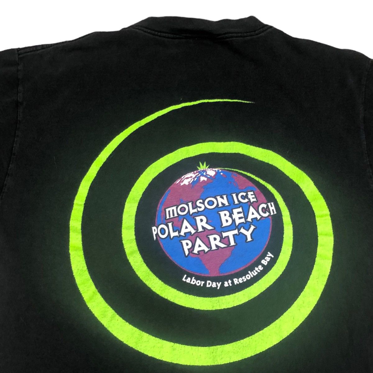 Tultex × Vintage Vintage 90s Tultex Molson Ice Polar Beach Party Music Shirt Size US L / EU 52-54 / 3 - 2 Thumbnail