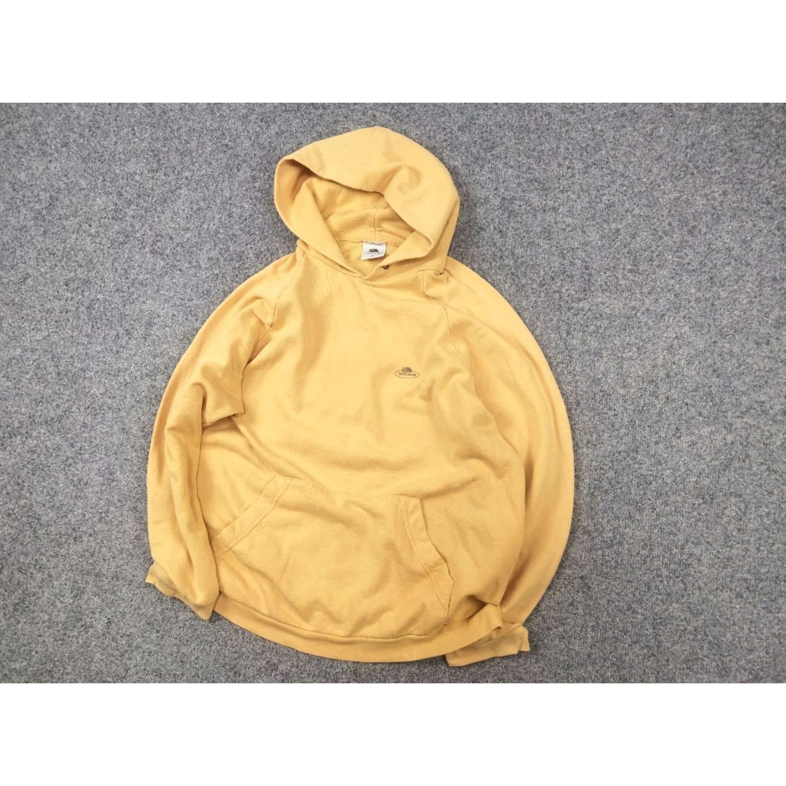 Fruit Of The Loom Vintage Fruit of the Loom USA Mini Logo Yellow Cotton Hoodie Size US L / EU 52-54 / 3 - 4 Thumbnail