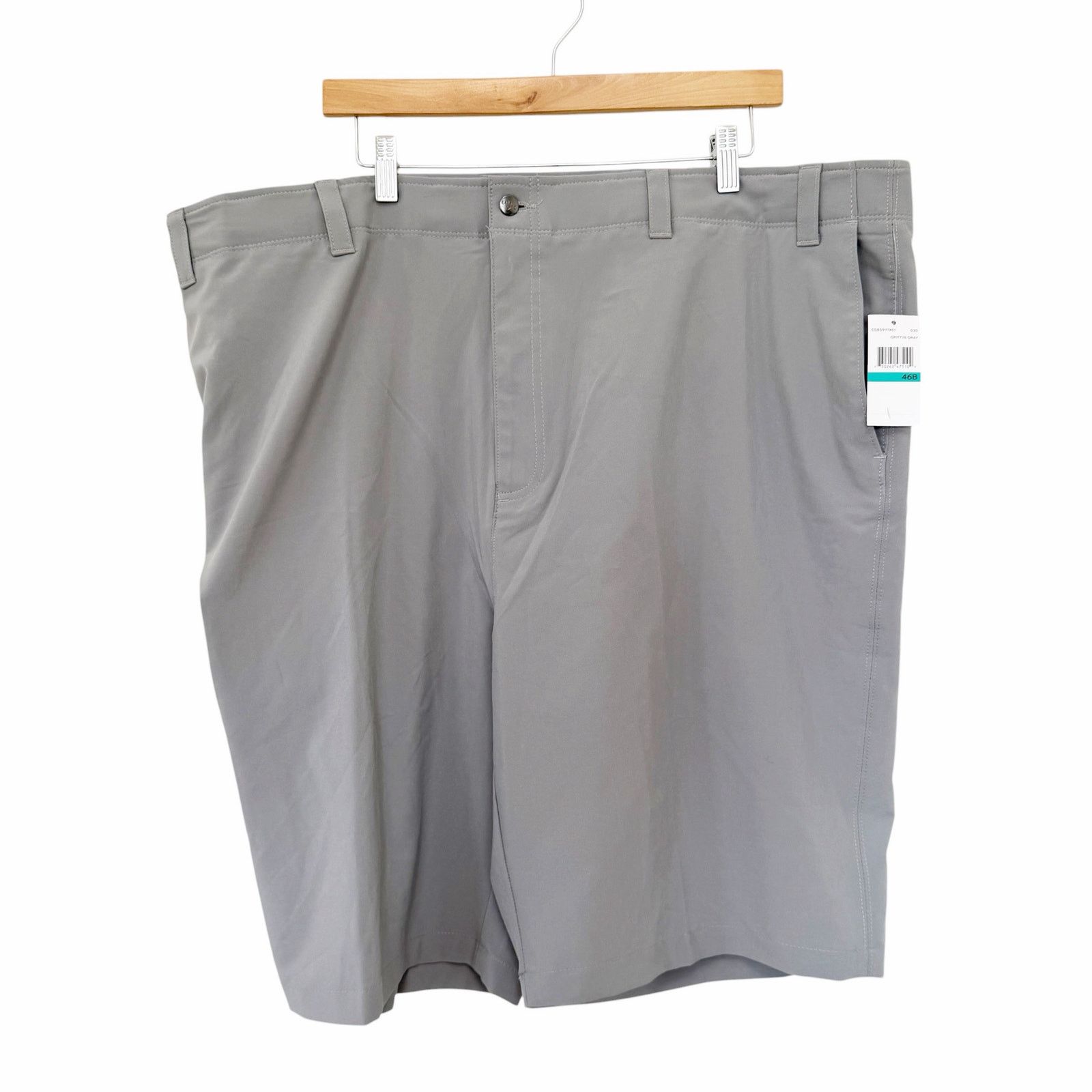Callaway Callaway Gray Stretch Waistband Flat Front Chino Shorts 46B Size US 44 / EU 60 - 1 Thumbnail