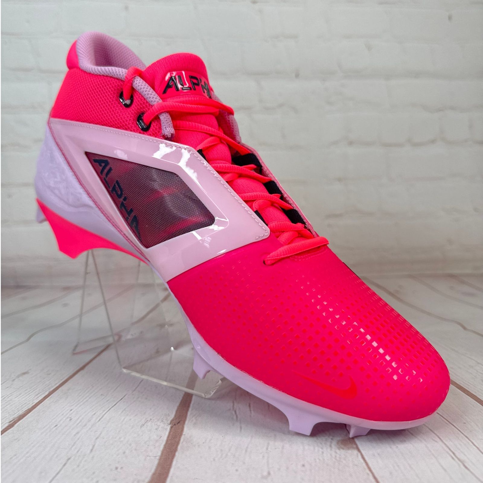 Nike Nike Alpha Menace 4 Pro NRG Racer Pink Football Cleats Sz 13 Size US 13 / EU 46 - 2 Thumbnail