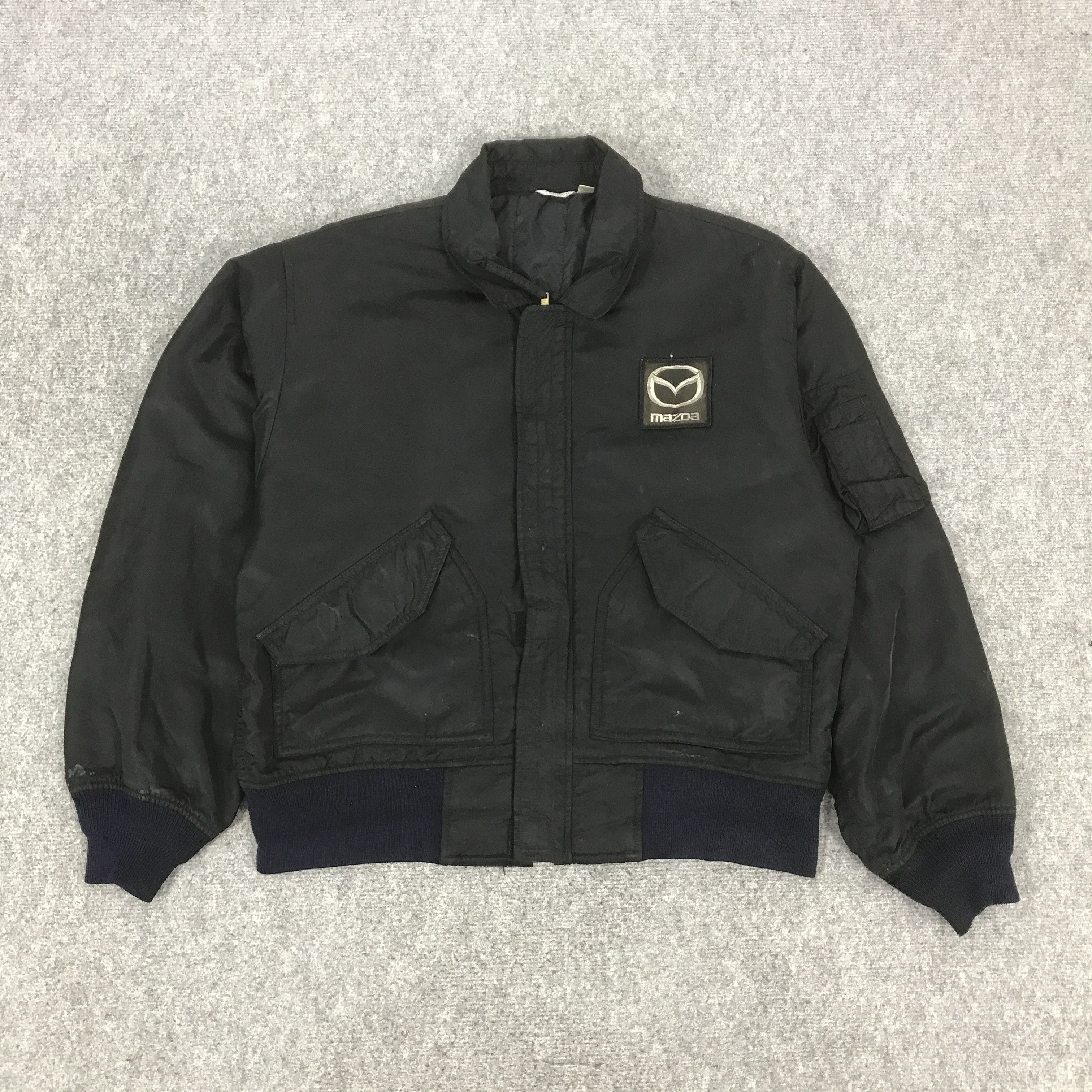 Japanese Brand MAZDA RACING TEAM BOMBER JACKET K76B6 Size US L / EU 52-54 / 3 - 2 Thumbnail