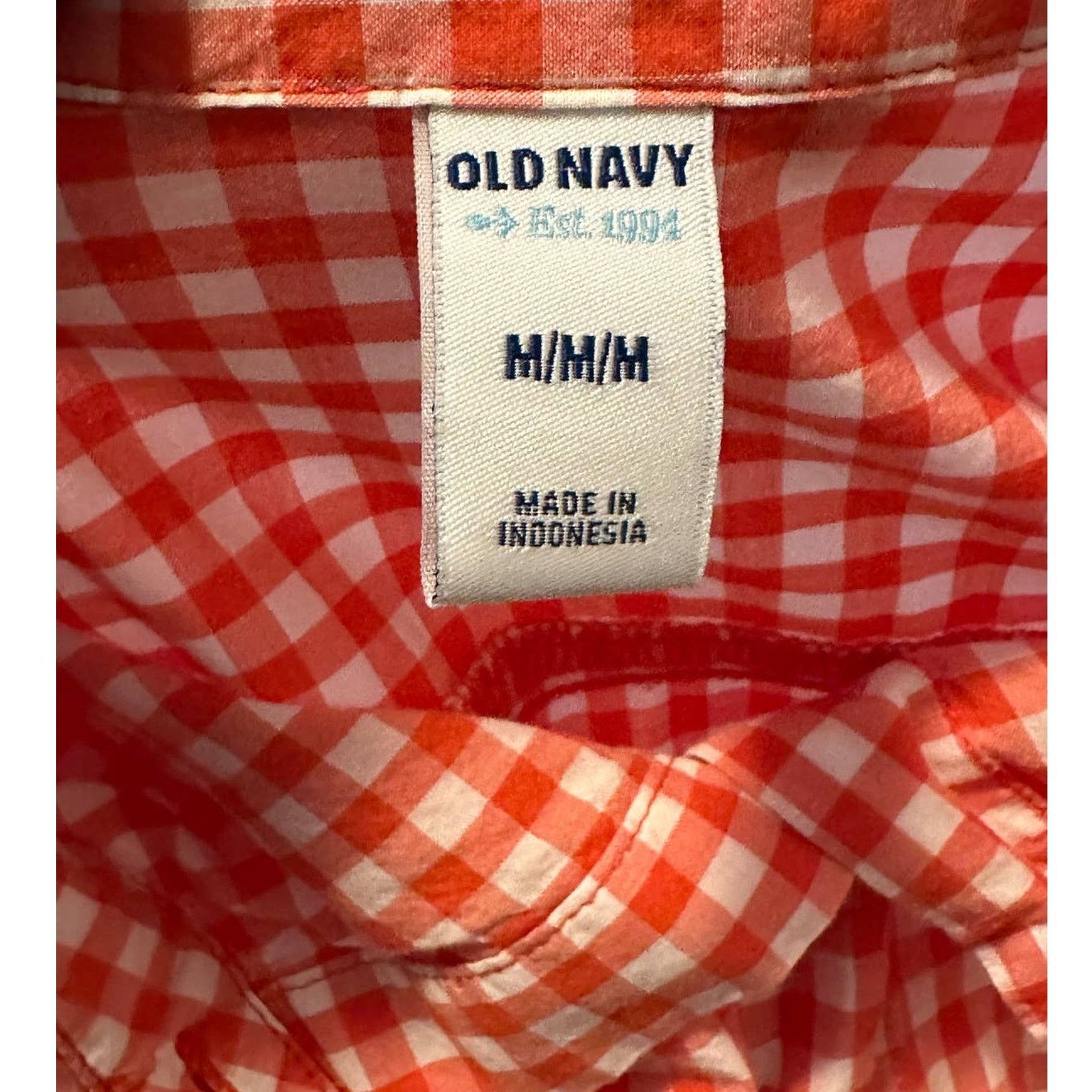 Old Navy Old Navy gingham long sleeves buttoned casual shirt size M Size M / US 6-8 / IT 42-44 - 3 Thumbnail