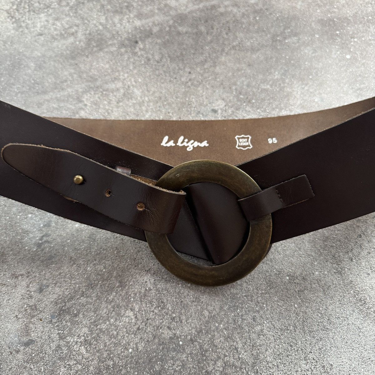 Hysteric Glamour Avant Garde Archive Real Leather Wide Statement Belt Size ONE SIZE - 7 Thumbnail