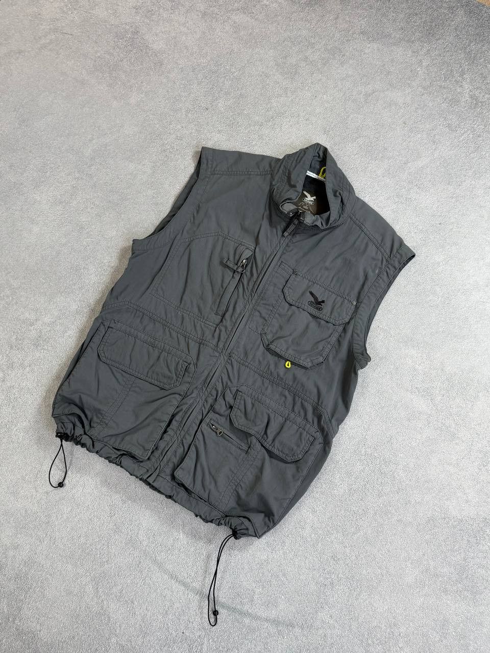 Japanese Brand vtg cropped avant-garde y2k goth opium cargo multizip vests Size US M / EU 48-50 / 2 - 2 Thumbnail