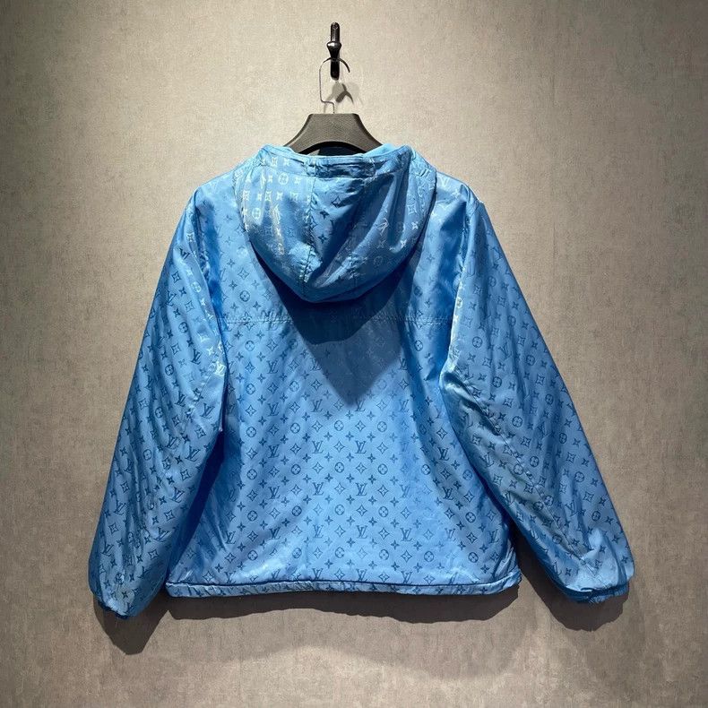 Louis Vuitton LOUIS VUITTON Blue reversible with full logo jacket Size US L / EU 52-54 / 3 - 4 Thumbnail