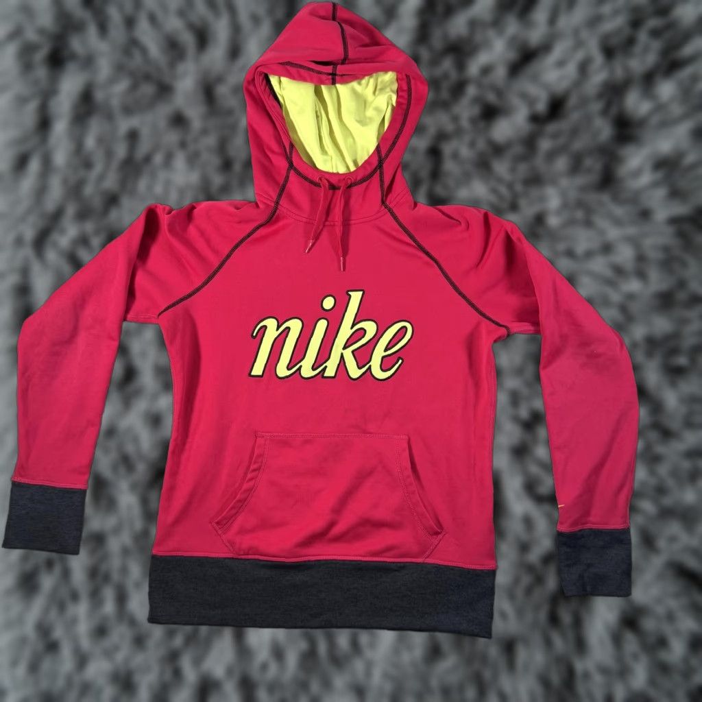 Nike VINTAGE Nike Hoodie M Therma-FIT Thumbholes Retro Sportswear Y2K Streetwear Frat Boy Size US M / EU 48-50 / 2 - 1 Thumbnail