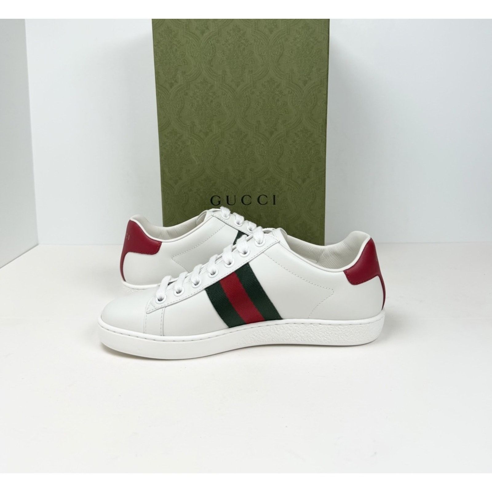Gucci Size 4.5W - Gucci Ace Embroidered Cherry Leather NEW Size US 4.5 / IT 34.5 - 7 Thumbnail