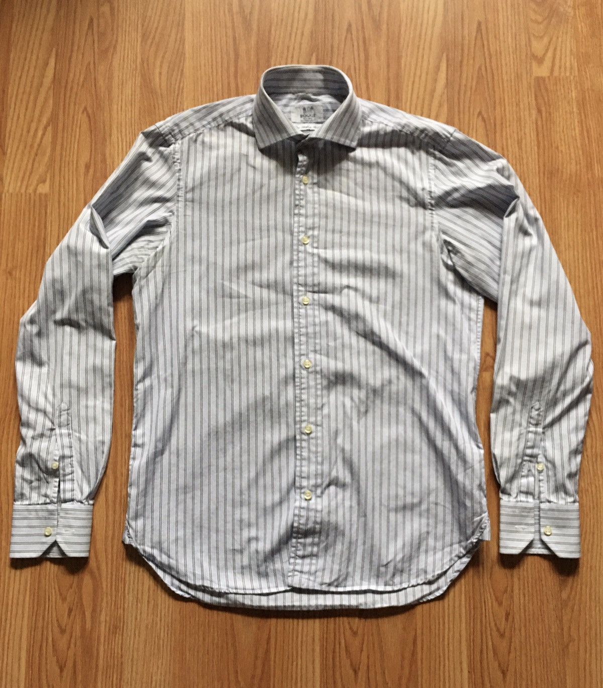 Boggi BOGGI Milano Blue Stripped Long Sleeve Men Shirt Size 38 /15 Size 38R - 1 Thumbnail