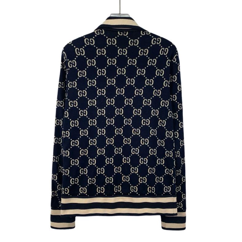 Gucci Gucci Color-matched logo jacquad full-printed cotton lapel Size US S / EU 44-46 / 1 - 2 Thumbnail