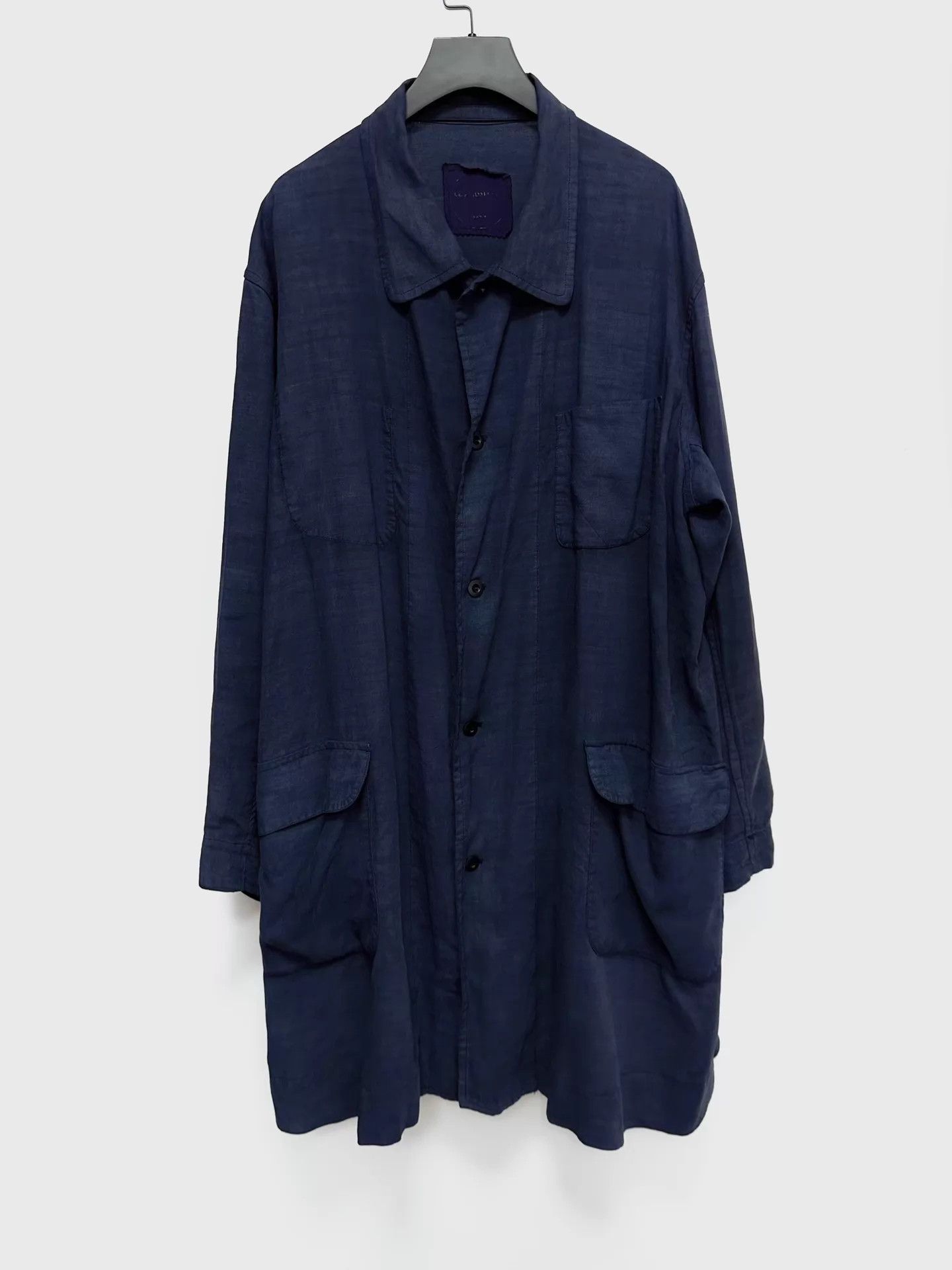 Other Chez VIDALENC Indigo Linen Oversize Unisex Coat Size US S / EU 44-46 / 1 - 1 Thumbnail