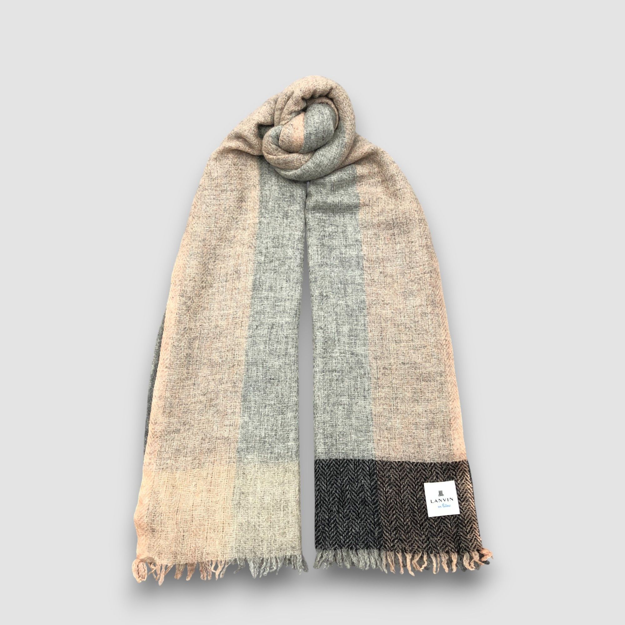 Lanvin Vintage Lanvin Scarf Wool Cashmere Winter Shawl Neck Scarves Size ONE SIZE - 1 Thumbnail