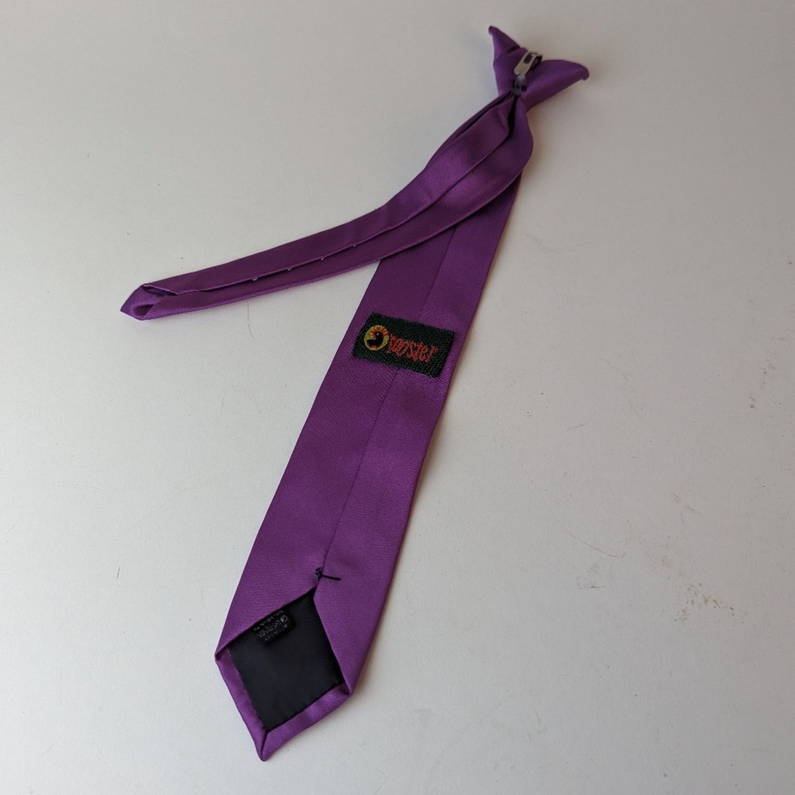 Vintage Vintage Rooster Purple Clip On Tie Size ONE SIZE - 3 Thumbnail