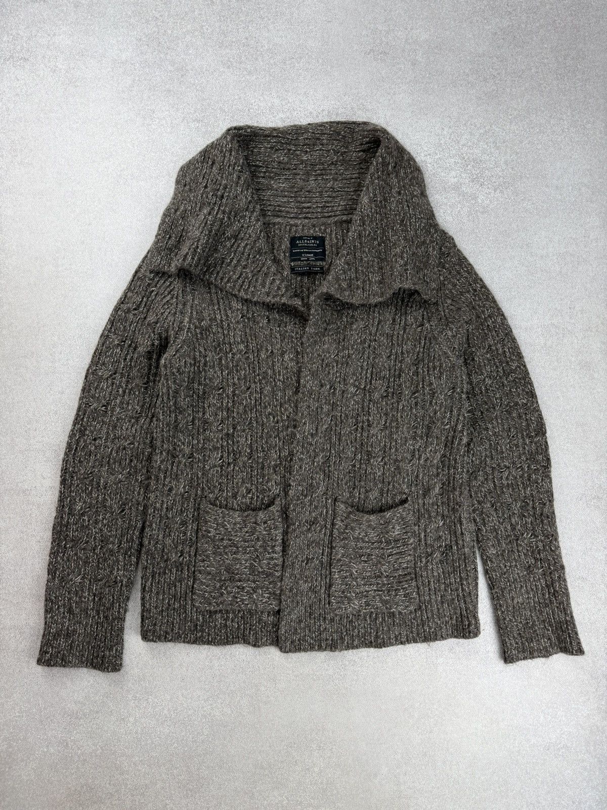 Allsaints Allsaints Spitalfields Wool/Alpaca Knit Cardigan Sweater Size XL / US 12-14 / IT 48-50 - 1 Thumbnail