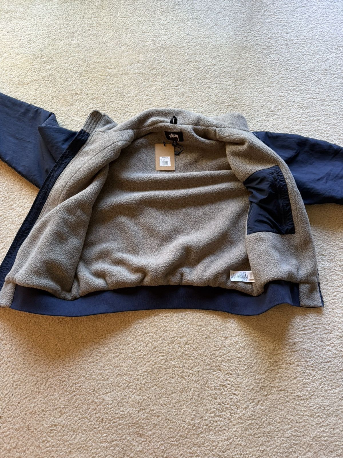 Stussy Stüssy Polar Fleece Lined Jacket Navy Size US S / EU 44-46 / 1 - 6 Thumbnail