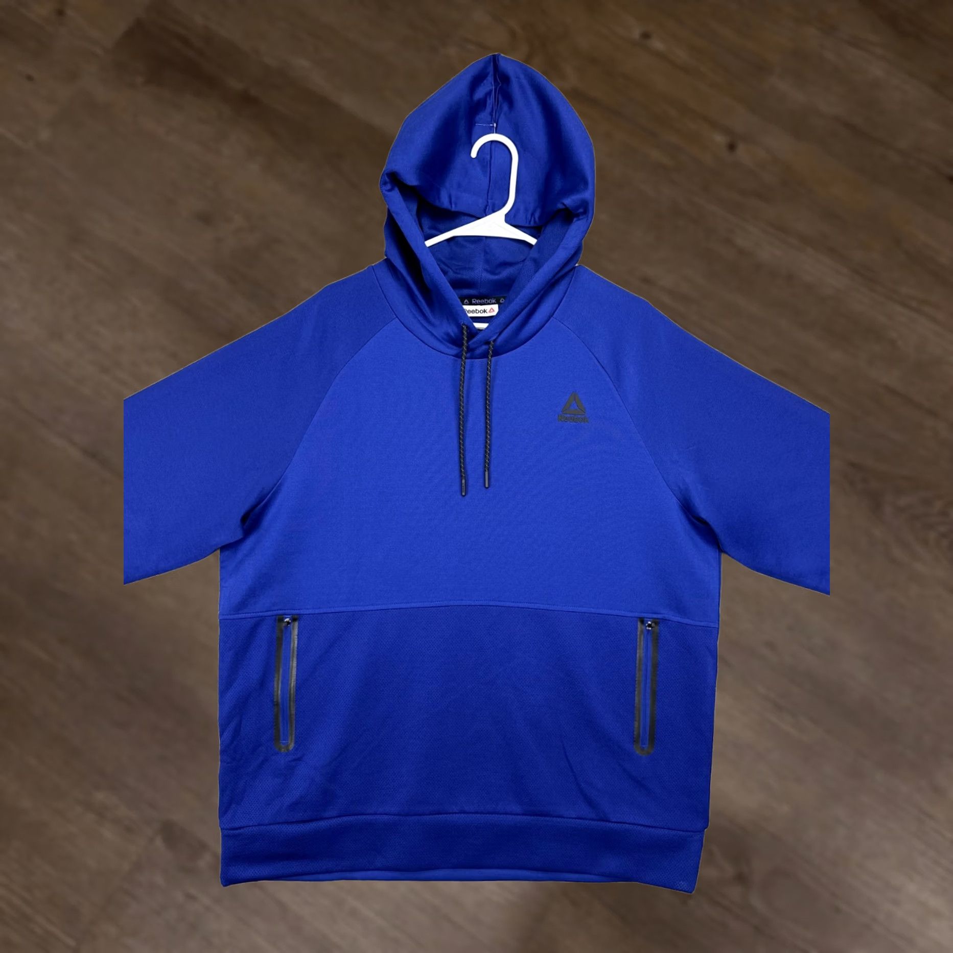 Reebok Reebok Hoodie Pullover Sweatshirt Adult XL Blue Logo Drawstring Mens Size US XL / EU 56 / 4 - 1 Thumbnail