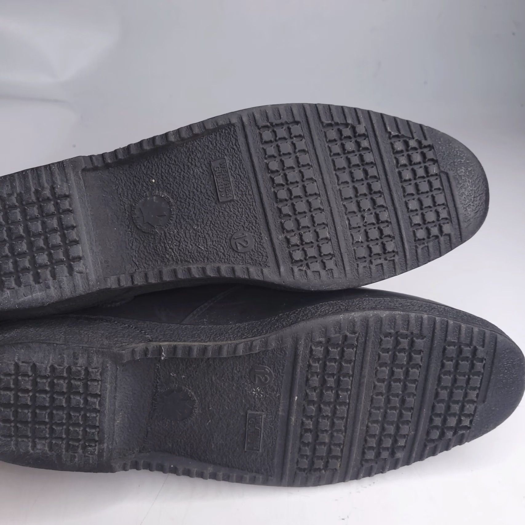 Vintage Weather Guard Boots Mens 12 Black Insulated Rubber Snow Boot Ankle Made N Canada Size US 12 / EU 45 - 6 Thumbnail