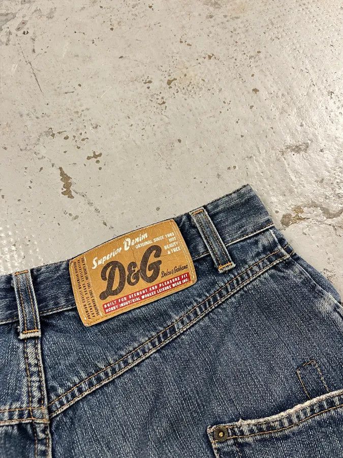 Dolce & Gabbana AW2003 Dolce & Gabbana Blue Cargo Jeans Size US 31 - 10 Thumbnail