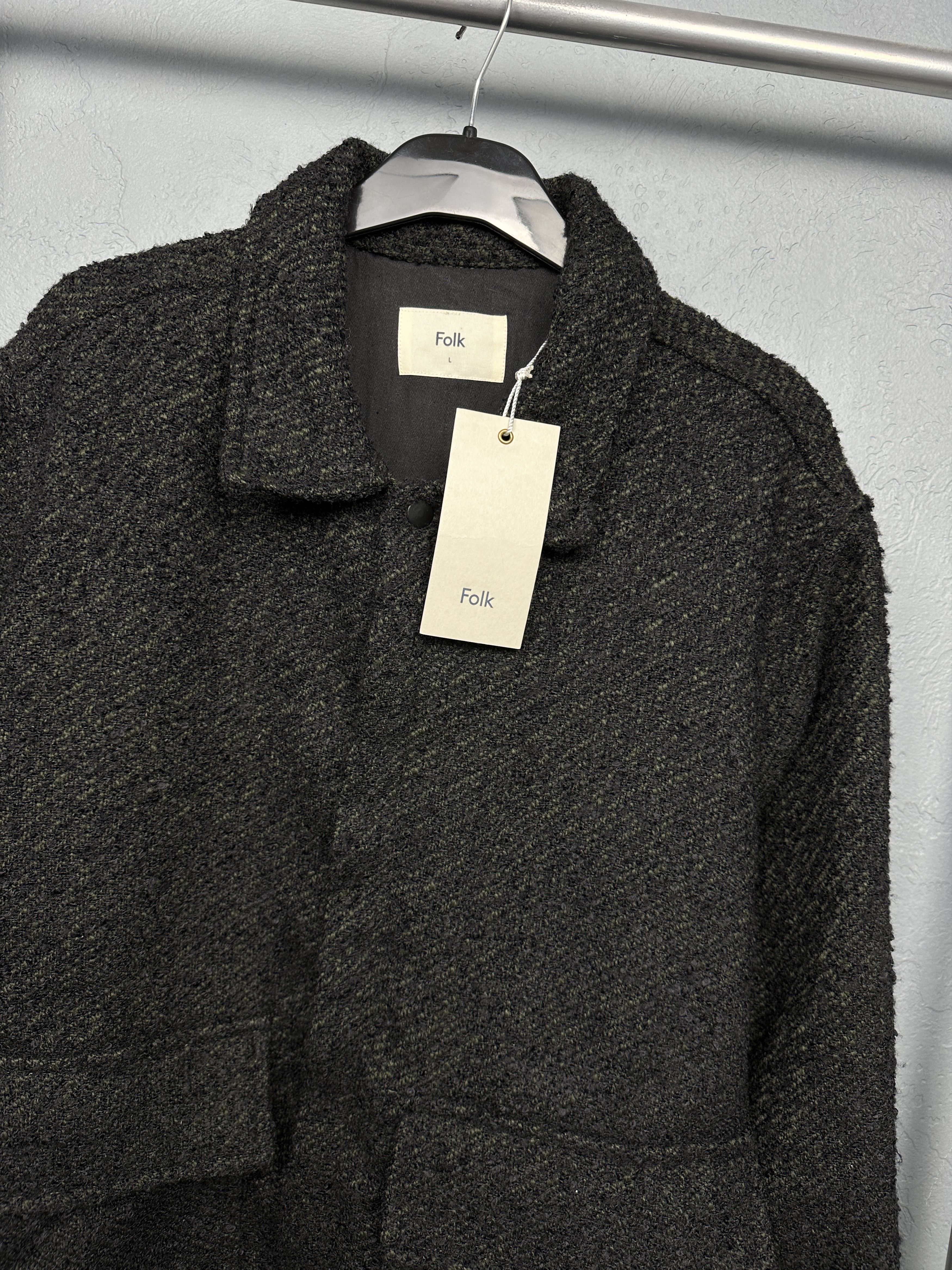 Folk NEW!! Folk Mens Box Over Shirt Jacket Size US L / EU 52-54 / 3 - 2 Thumbnail